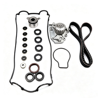 Kit de courroie de distribution TS26184 ITM184 TBK184 avec pompe à eau, tendeur, joint de couvercle de soupape et joints d'étanchéité pour moteur 2.0L F20B (modèles 97-01)