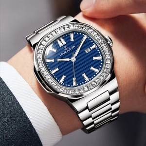 VVS Men'<strong>s</strong> Large Dial Stainless Steel Quartz <strong>Watch</strong> Moissanite 3BAR Waterproof Simple Business Fashion Luxury 2026 - Product Image 2