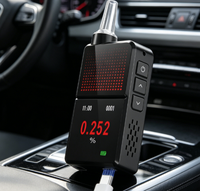 Alcoholímetro Digital Airsense H3 Pro UK Dart con Bomba de Gas, Probador de Alcohol en Sangre 0~0.400% BAC, 2000 Registros, Portátil, Negro, Litio