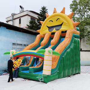 Trung Quốc Thương Mại Sân Sau Dành Cho Người Lớn Cầu Vồng Ánh Nắng Mặt Trời <span class=keywords><strong>Inflatable</strong></span> Dành Cho Người Lớn Trượt Có Thể Tháo Rời Hồ Bơi Kép Làn Đường Trượt Nước Sân Sau - Product Image 3