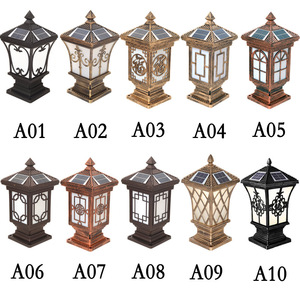 โคมไฟเสาโซลาร์เซลล์ LED แสงวอร์มไวท์ 3500K IP65 สำหรับภายนอกอาคาร ตัวโคมอะลูมิเนียม ฝาครอบอะคริลิค ขั้ว E27 CRI80 ใช้งานได้นาน 50000 ชั่วโมง - Product Image 6