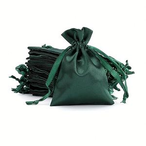 Custom Satin Silk Drawstring Jewelry Gift Bags Delicate Wedding Favor <b>Packaging</b> for Christmas Gifts <b>Textile</b> <b>Packaging</b> - Product Image 6