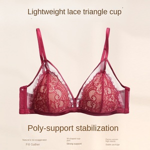 <span class=keywords><strong>Reggiseno</strong></span> Gotico in Pizzo Francese, Sexy e Seducente, per Donne con Coppa Piccola, Effetto Push-Up, Senza Cuciture, Stile Sottile - Product Image 2