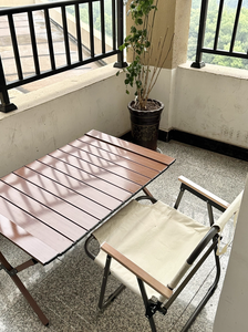 <span class=keywords><strong>Table</strong></span> de camping pliable en alliage d'aluminium portable pour pique-niques en plein air et voyages - Mobilier toutes saisons pour l'industrie aérospatiale - Product Image 5