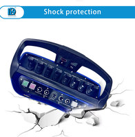 Control Remoto Industrial para Grúa Móvil con Motor Hidráulico y 10 Palancas de Control Inalámbricas de Alta Resistencia, IP68