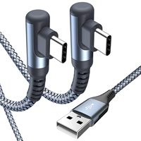 Câble de charge rapide USB Type-C tressé Sweguard 3A à angle droit, lot de 2, 2 m, pour iPhone 17/16/15 Pro Max