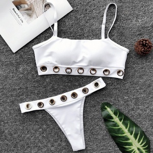Micro-soutien-gorge personnalisé 2 pièces, antibactérien, séchage rapide, grande taille, bikini avec imprimé floral réversible pour femmes - Product Image 2