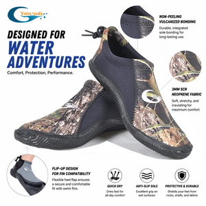 YONSUB Scarpe Subacquee in Neoprene 3mm, Leggere e ad Asciugatura Rapida per Spiaggia, Nuoto, Kayak, Antiscivolo, a Taglio Basso - Product Image 4