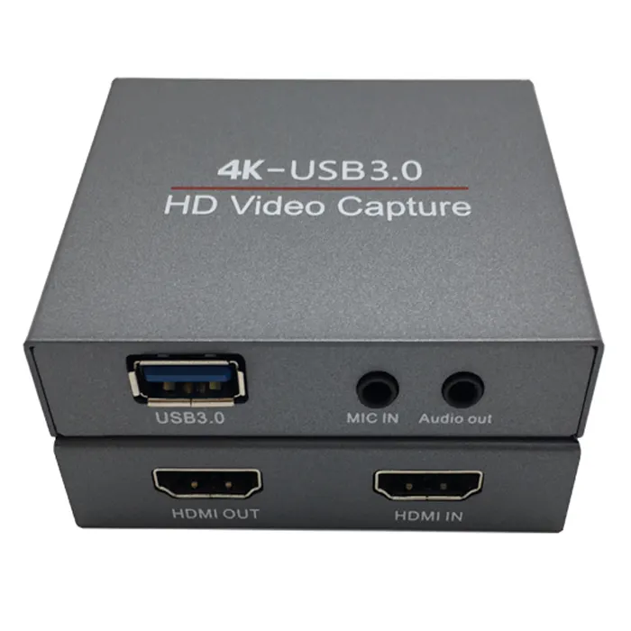 Nouvelle vente chaude produit HDMI USB 2.0 PS4 DVD de Jeu carte de capture HD Caméra Enregistrement Live Streaming Boucle capture hdmi