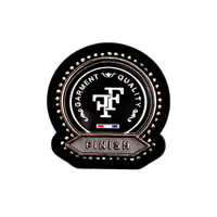 Étiquette en cuir avec logo métallique 3D personnalisé, étiquette de col de vêtement en cuir microfibre noir de qualité supérieure, marque de commerce cousue ornée de strass