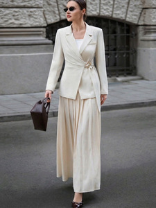 Falda de satén estilo europeo y americano, elegante, nueva colección 2026, falda independiente tipo paraguas, ropa de mujer - Product Image 4