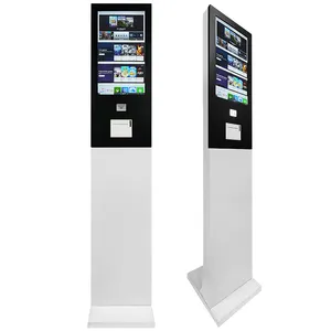 Standing Indoor Lcd Self-service Kiosk Digital Signage Kiosk Digital Signage Totem Information Payment Kiosk With QR Scanner