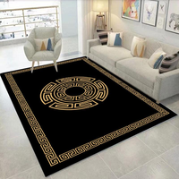 Tapis de sol en velours cristal, design personnalisé, décoration de salon, facile à nettoyer, imperméable