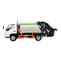 Camion compacteur de déchets diesel manuel Foton 4x2 efficace pour la collecte des déchets municipaux avec émission EURO 5