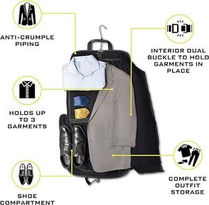 Free Sample Foldable Design Garment <b>Bags</b> for Hanging Clothes, Suit <b>Bags</b> for Closet Storage and Travel - Product Image 2