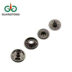 Hot Bán Matte Nickel Mạ Điện Bronze Kim Loại <span class=keywords><strong>Snap</strong></span> Nút Cho Da Vòng Đeo Tay Kim Loại Báo Chí <span class=keywords><strong>Snap</strong></span> Fastener - Product Image 3