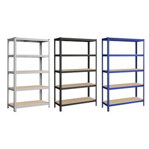 מדפי זווית פלדה מרוסקת 4 5 יחידות מדפים 6 שכבות עם זווית מתכת זווית אחסון ברזל מדף - Product Image 2