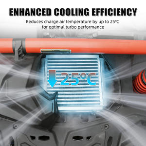 NICECNC 업그레이드 알루미늄 대형 인터쿨러 (캔암 매버릭 X3 터보 모델 2017 2018 2019용) - Product Image 3