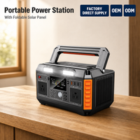 Station d'alimentation portable à panneau solaire pour voiture, batterie lithium-ion, onde sinusoïdale pure, MPPT, charge sans fil, écran LED, Type-C, pour camping extérieur et situations d'urgence