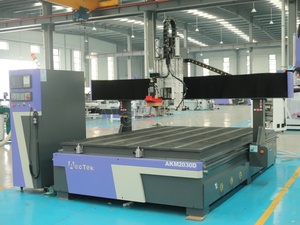 เครื่องเราเตอร์ CNC ขนาดใหญ่ ATC รุ่น 2030 โครงสร้างแข็งแรง พร้อมโต๊ะอลูมิเนียม PVC สำหรับงานตัดแผ่น MDF และอะคริลิกขนาดใหญ่ - Product Image 3