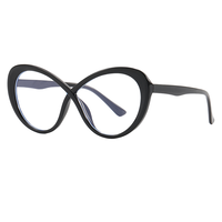 Gafas de Moda Personalizadas con Diseño Ovalado Cruzado y Montura de Gafas con Filtro de Luz Azul para Mujer