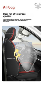 Housses de siège auto en cuir Nappa noir et blanc pour <span class=keywords><strong>Renault</strong></span> Clio <span class=keywords><strong>Captur</strong></span> Kadjar Arkana, protection universelle toutes saisons - Product Image 3