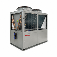 Refroidisseur d'eau modulaire automatique MERI à refroidissement par air, réfrigérant écologique R410A, unité de refroidissement centralisée industrielle