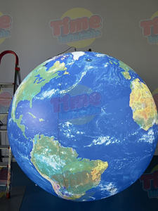 2m 3m 4m Inflatable World <strong>Globe</strong> <strong>Ball</strong>, Inflatable Earth, Inflatable Earth Balloon for Events - Product Image 2