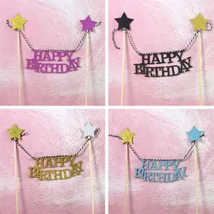 Hot Selling Party Cake Toppers Decoration Birthday Party Decoration Cake Insert Decoration