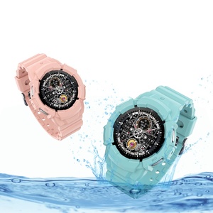 Correa de goma deportiva de repuesto + funda para Samsung <span class=keywords><strong>Galaxy</strong></span> <span class=keywords><strong>Watch5</strong></span> <span class=keywords><strong>Pro</strong></span>, <span class=keywords><strong>45mm</strong></span>, 40mm y 44mm, banda de silicona integrada para reloj - Product Image 5