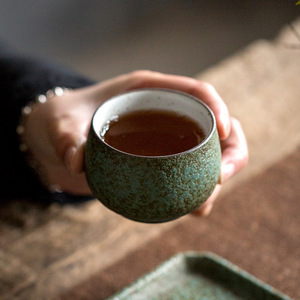 Tazza da Tè in Ceramica Grande Antica Fatta a Mano in Giappone, Stile Classico Tradizionale Vintage per Degustazione - Product Image 3