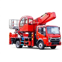 Truk Bucket Teleskopik Dongfeng 4x2 36m, Produksi Pabrik Langsung, Truk Angkat Hidrolik untuk Dijual