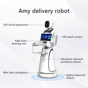 Entreprise commerciale Humanoïde Service alimentaire Ai Hospitalité <span class=keywords><strong>Assistant</strong></span> Restaurant <span class=keywords><strong>Robot</strong></span> Serveur <span class=keywords><strong>Robot</strong></span> de livraison de nourriture autonome - Product Image 3