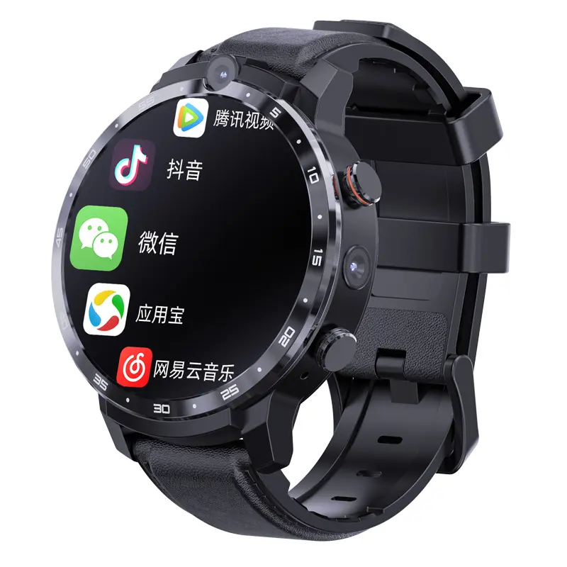 Hot Sale Smart Watch with 4G SIM Card and Camera Mobile Double Camera Big Circle Screen Electronics Android Smart Watch Z32
