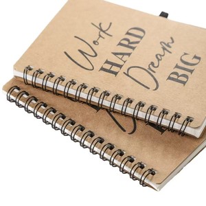 Cuaderno de Espiral Doble OEM, Personalizable, con Hojas Sueltas, Papel Grueso para Exámenes, Cuaderno de Ejercicios con Tapa de Imitación de Cuero - Product Image 5
