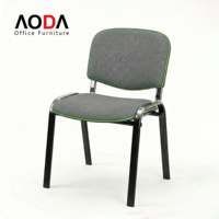 Chaises de bureau empilables, chaise pour visiteurs avec siège rembourré, tube en acier de 2,0 mm, chaise de bureau, chaise de conférence, sillas de oficina