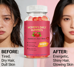 เยลลี่สำหรับผู้หญิงแบบไม่มีน้ำตาลสำหรับทุกวัน |   วิตามินเอ ซี ดี3 อี + ไบโอติน |   เสริมภูมิคุ้มกัน พลังงาน <span class=keywords><strong>และ</strong></span>บำรุง<span class=keywords><strong>กระดูก</strong></span> |   60 ชิ้น - Product Image 2