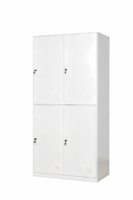 Armoire de Rangement Moderne en Acier Verrouillable à Prix d'Usine, Personnalisable pour Maison, École, Salle de Sport, Hôpital, 4 Portes avec Revêtement Écologique