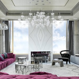 Luxury Furniture Supplier Modern Suede Velvet Sectional Living Room Italian DV-01-BOCAS Italian Modern DV-01-BOCAS - Product Image 2