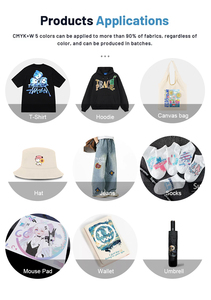 Yinghe เสื้อยืดอัตโนมัติขนาด A3/A2ขนาด60ซม. เครื่องพิมพ์อิงค์เจ็ท DTF หัวพิมพ์ ESP อลูมิเนียมสภาพใหม่ - Product Image 2