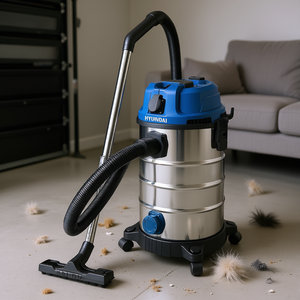 Aspiradora Hyundai de 25L y 1400W de Acero Inoxidable para Húmedo y Seco - Product Image 3