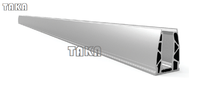 De Sécurité en Aluminium Balustrades En Aluminium En Métal Sans Cadre Profil U Canal Pince Garde-Corps En Verre