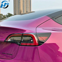 Film Vinyle Adhésif pour Voiture PET PVC Violette Brillante HD, Vente en Gros Usine, Rouleau Complet 1.52X17M/5X60FT