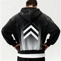 Sudadera con Capucha de Alta Calidad, Personalizada con Logotipo en Impresión 3D Puff, Talla Estadounidense, 100% Algodón, Impresión DTG, Talla Grande para Hombre