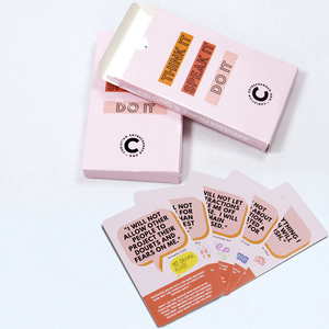 Jeu de cartes d'affirmations positives roses personnalisées avec impression sur mesure, cartes d'affirmation quotidiennes pour jeunes mamans - Product Image 5