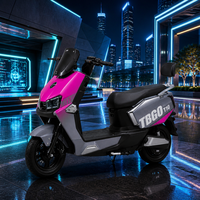 Potente Motocicleta Eléctrica de 72V 1500W con Pantalla LCD Inteligente y Sistema de Alarma con Doble Control Remoto, Batería de 72V 20AH para Adultos