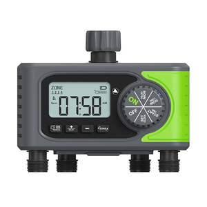Minuterie d'arrosage 4 sorties minuterie de tuyau minuterie d'eau pour l'arrosage avec retard de pluie système de contrôleur d'<span class=keywords><strong>irrigation</strong></span> temporisé automatique - Product Image 1