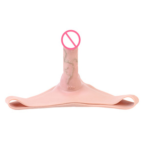 Cocked Dildo vuoto fallo prodotti per il sesso per adulti con <span class=keywords><strong>Silicone</strong></span> e TPE finto corpo femminile decorazione in pelle pantaloni triangolari - Product Image 4