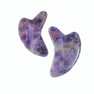 Wholesale Natural Crystal Amethyst Dolphin Massage Stones Custom Logo Gua Sha Tool for Beauty Spa and Crystal Wholesale - Product Image 5