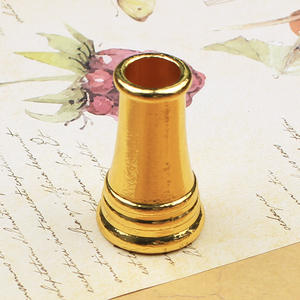 Portapenne singolo placcato argento oro bronzo <span class=keywords><strong>Vintage</strong></span> superficie di lusso Ins portapenne <span class=keywords><strong>in</strong></span> vetro piuma con Logo personalizzato per matita - Product Image 5